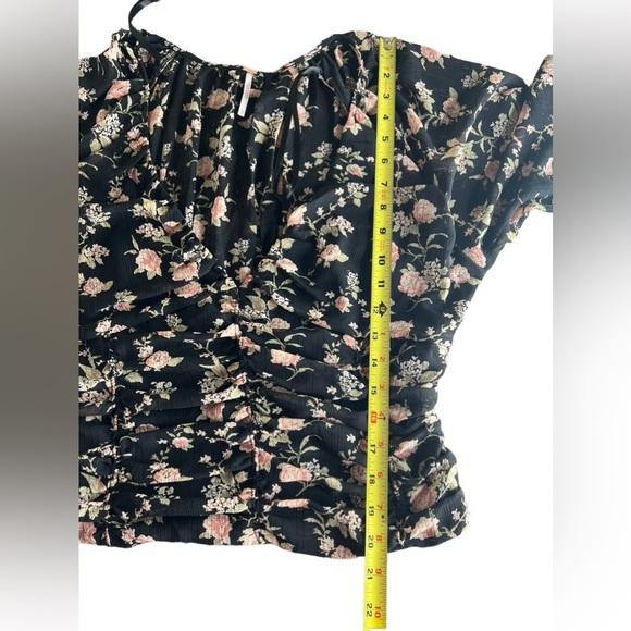 Free People Women’s Final Rose Boho Floral Long Sleeve Blouse - Picture 11 of 16